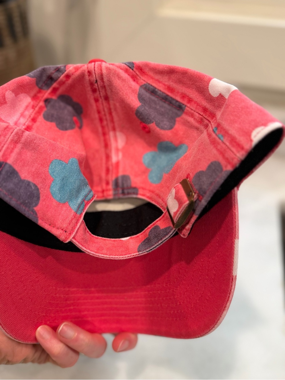 47 Brand Youth Atlanta Braves Pink Floral Clean Up Adjustable Hat NWT MLB - Picture 4 of 5